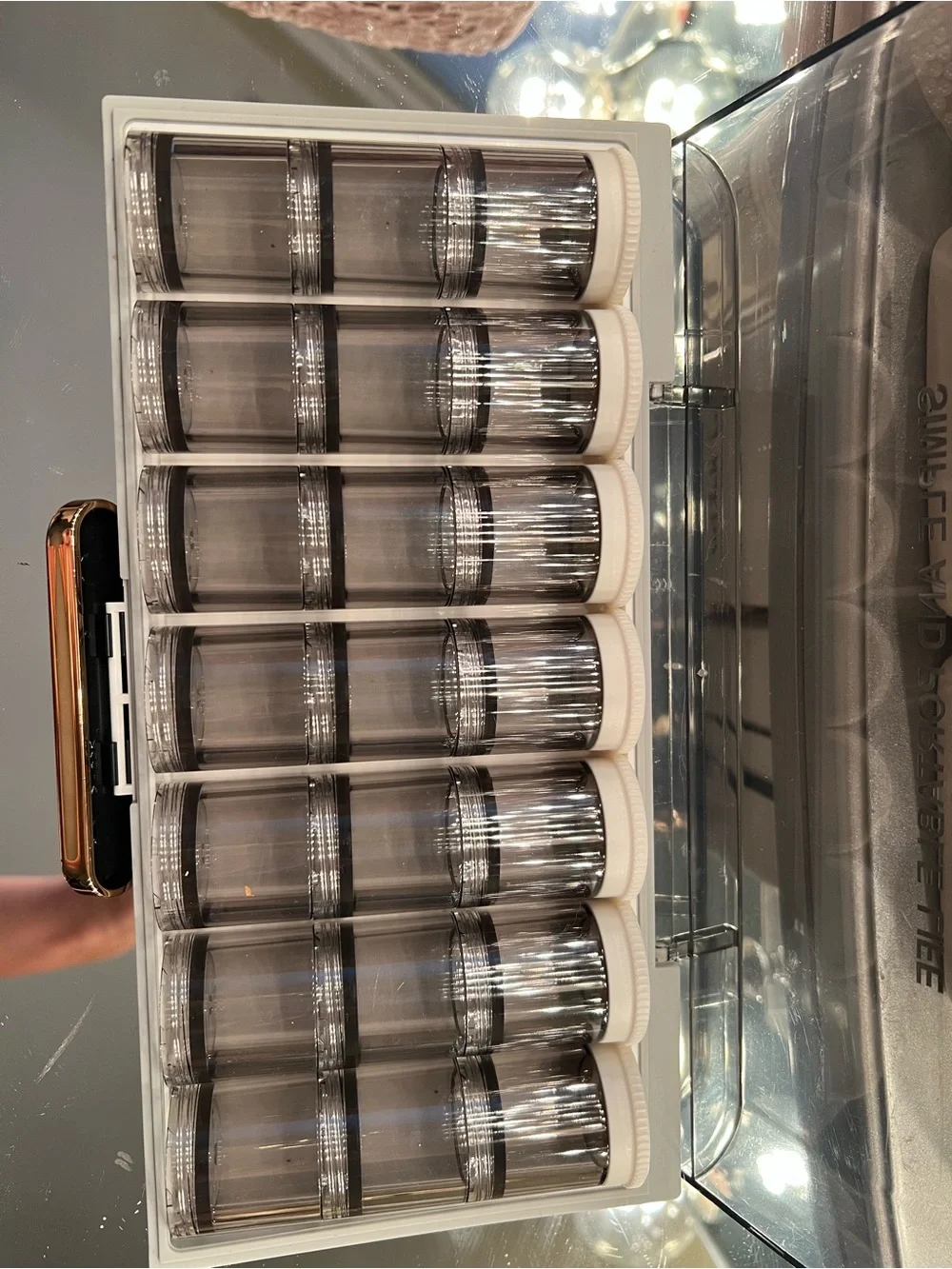 Clear Portable Pill Organizer Box - Transparent